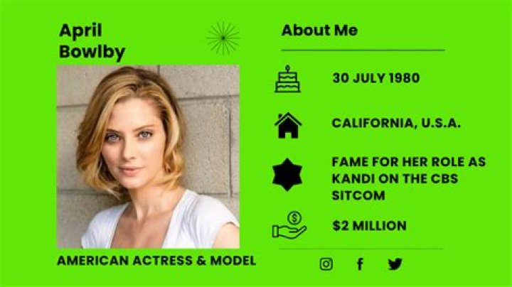 April Bowlby Biography, Age, Height, Husband, Net Worth, Family